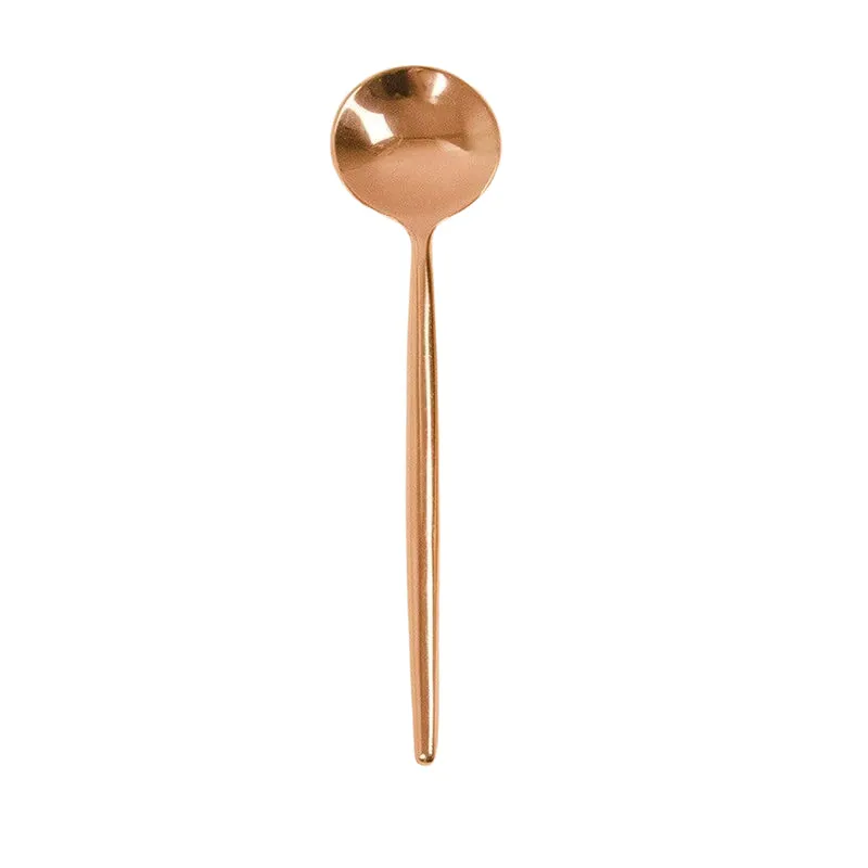 Gilded Tines Copper Dessert Spoon - Set Of Six media 5
