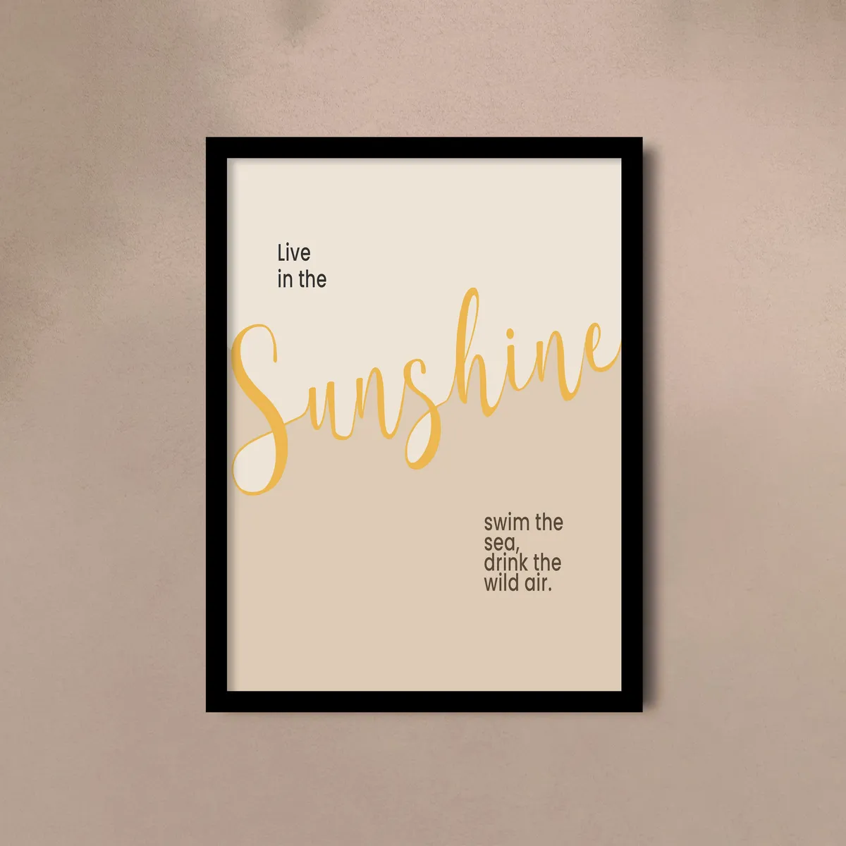 Positive Quote Wall Painting With Frame - Set Of Three media 11