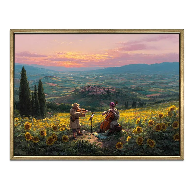 Rustic Melody Canvas Wall Painting With Frame media 3