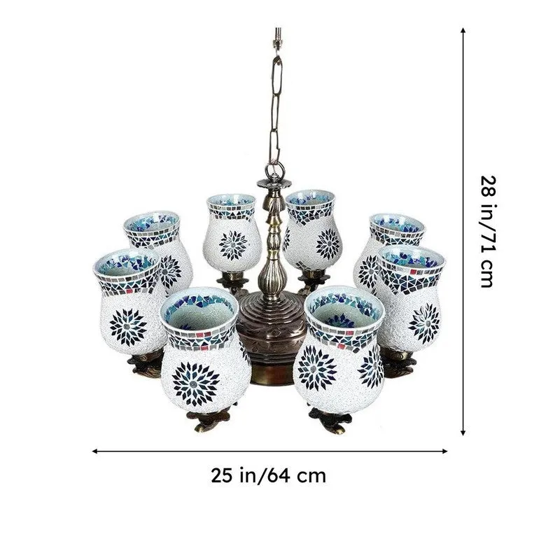 Prita Vilona Mosaic Golden Antique Ceiling Lamp media 7