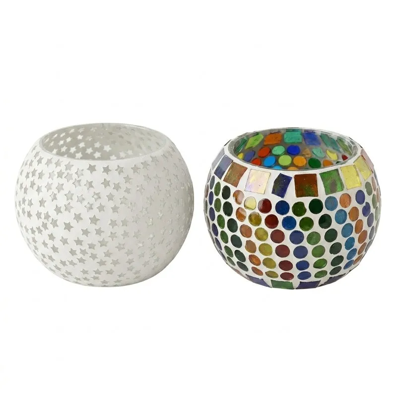 Vishaka Tealight Candle Holder - Set Of Two media 5