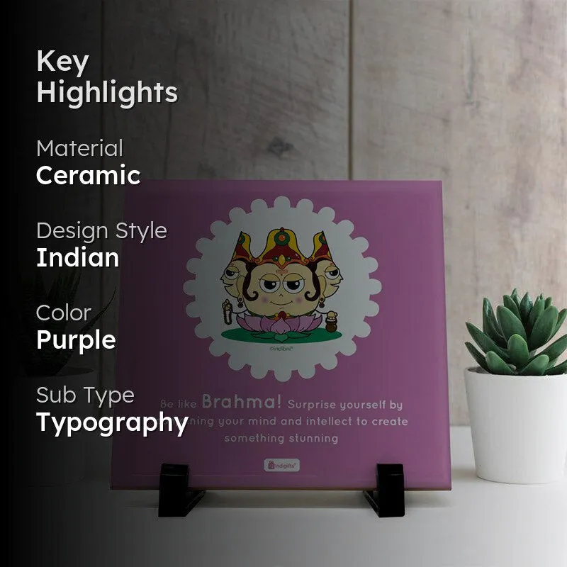 Whimsy Cute Brahma Motivational Showpiece media 2