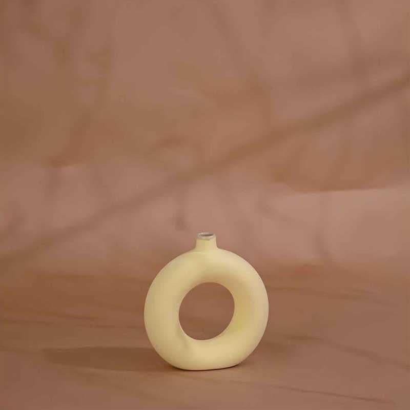 Boho Donut Vase - Yellow media 3