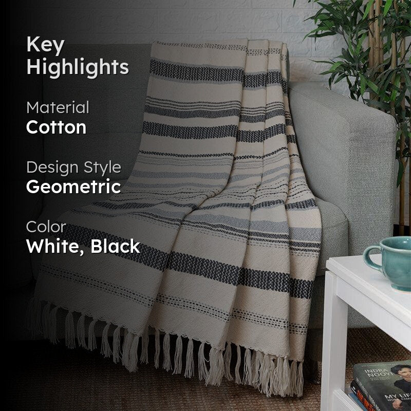 Hygge Striped Throw media 2