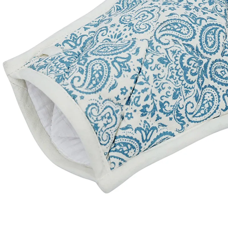 Swayam Tapsi Kitchen Gloves (Blue) - Set Of Two media 7