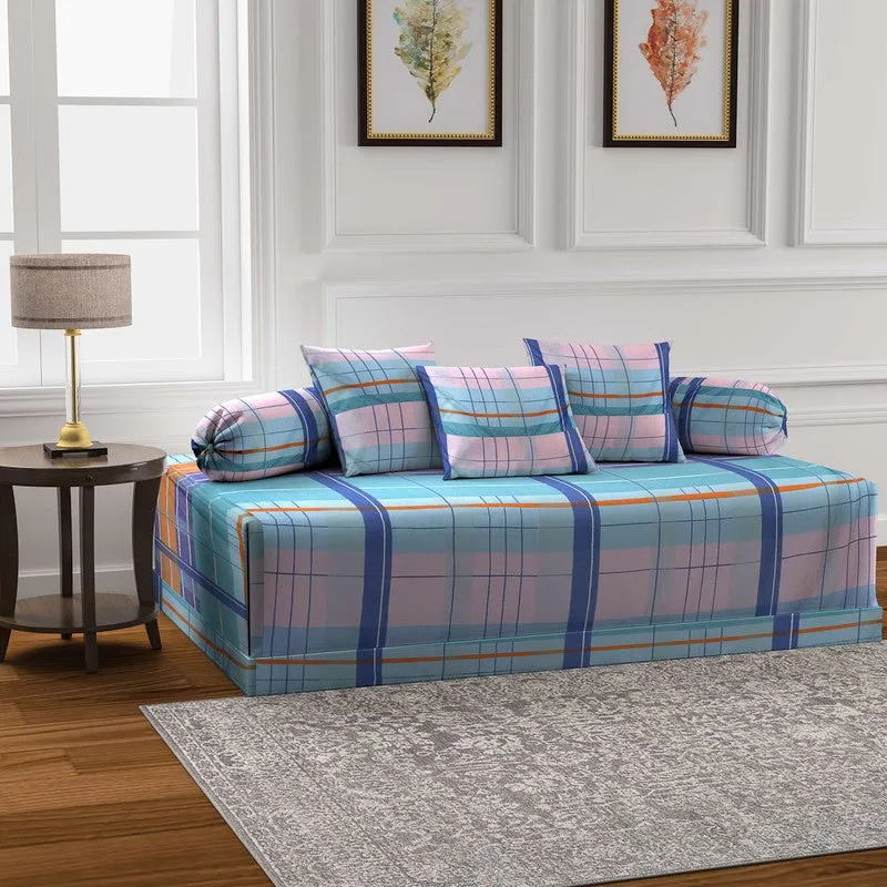 Avenza Printed Diwan Set - Six Piece Set media 3