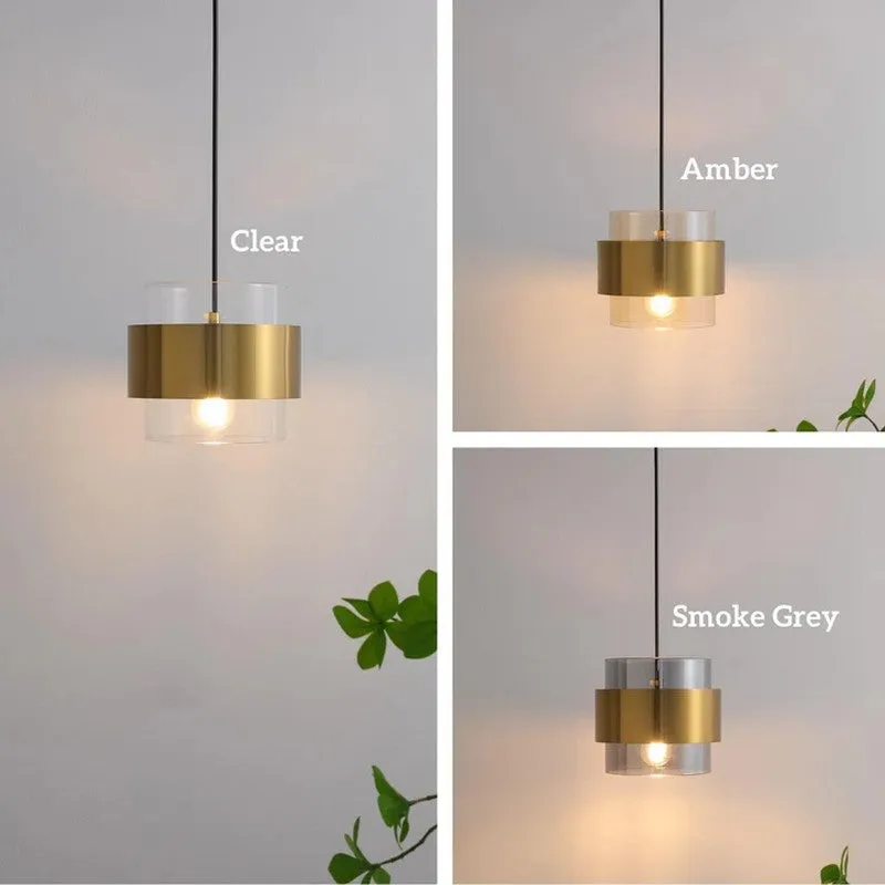 Golden Capsule Glass Ceiling Lamp media 5