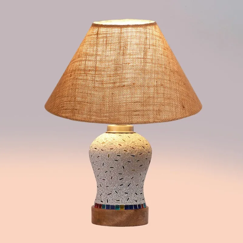 Silvra Wooden Table Lamp - Multicolor media 6