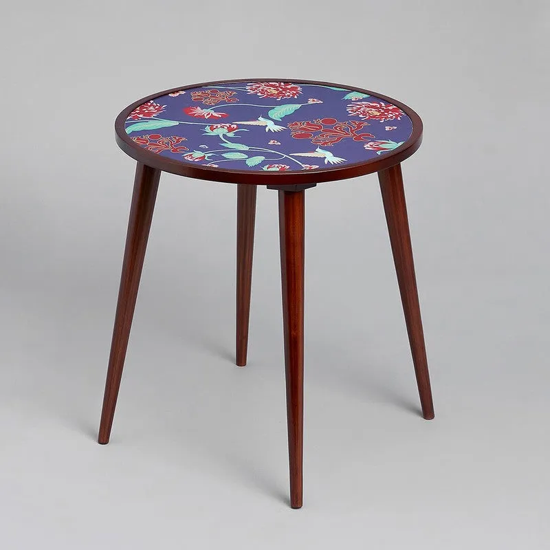 India Circus Wood Zinnian Round Side Table media 3