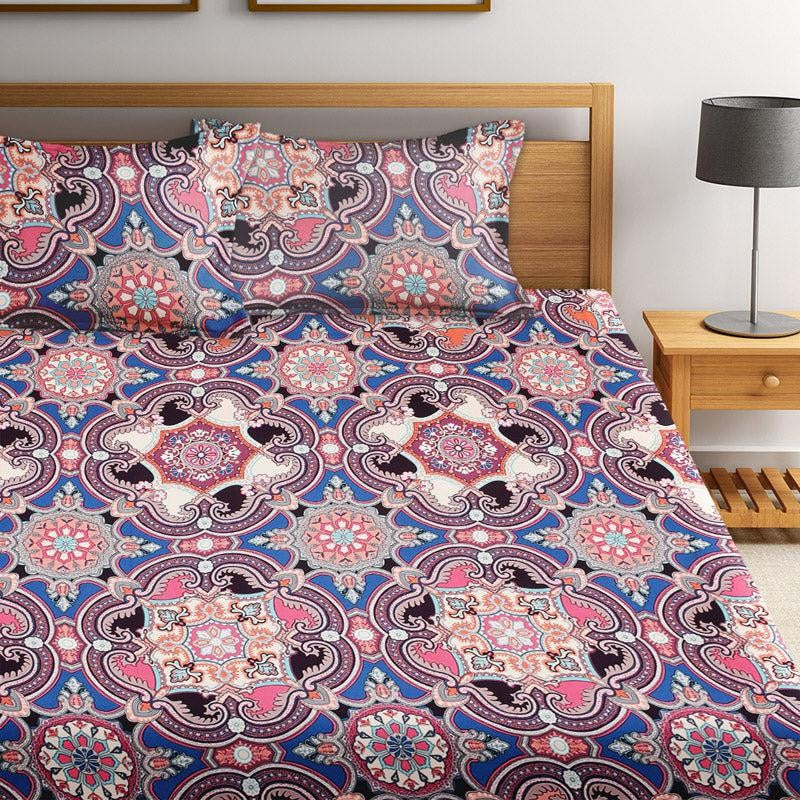Rishiko Printed Microfiber Bedsheet  - 130 GSM media 5