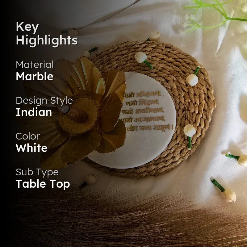 Bhavika Tea Light Candle Holder - White media 2