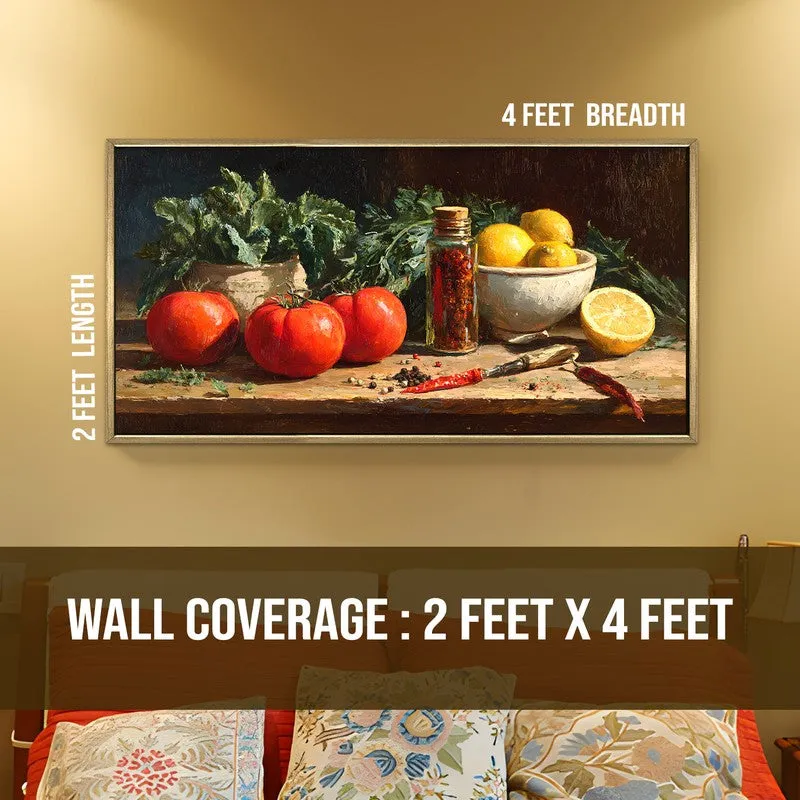 Sunripened Canvas Wall Painting With Frame media 8