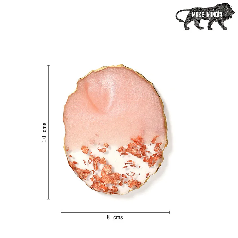 Fleck II Resin Coaster (Pink) - Seven Piece Set media 6