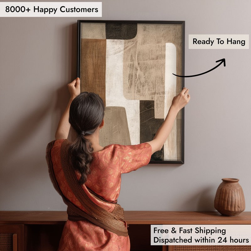 Cinnamon Sands Framed Canvas Wall Painting media 6