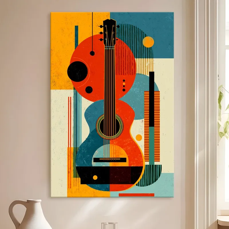 Melora Guitar Harmony Canvas Wall Art media 4