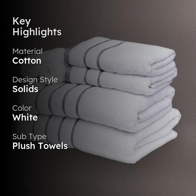 White Oh-so-soft Towel (Six Piece Set) media 2