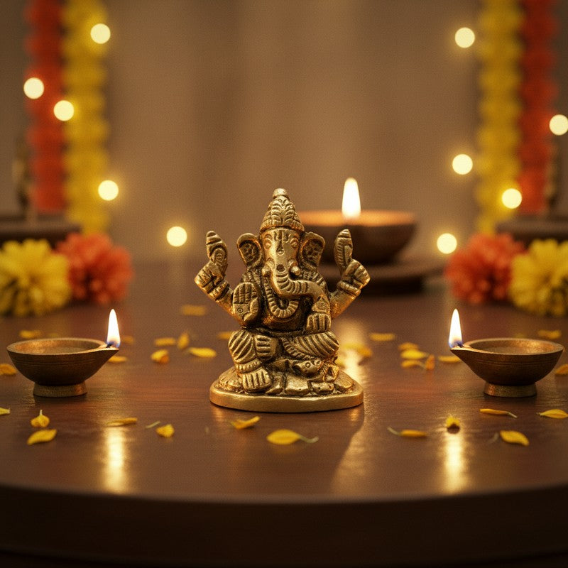 Gajavaktram Brass Idol