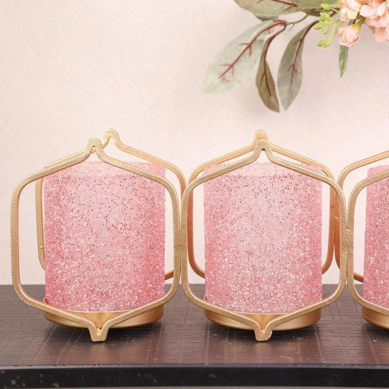 Suzette Triple Votive - Baby Pink media 3