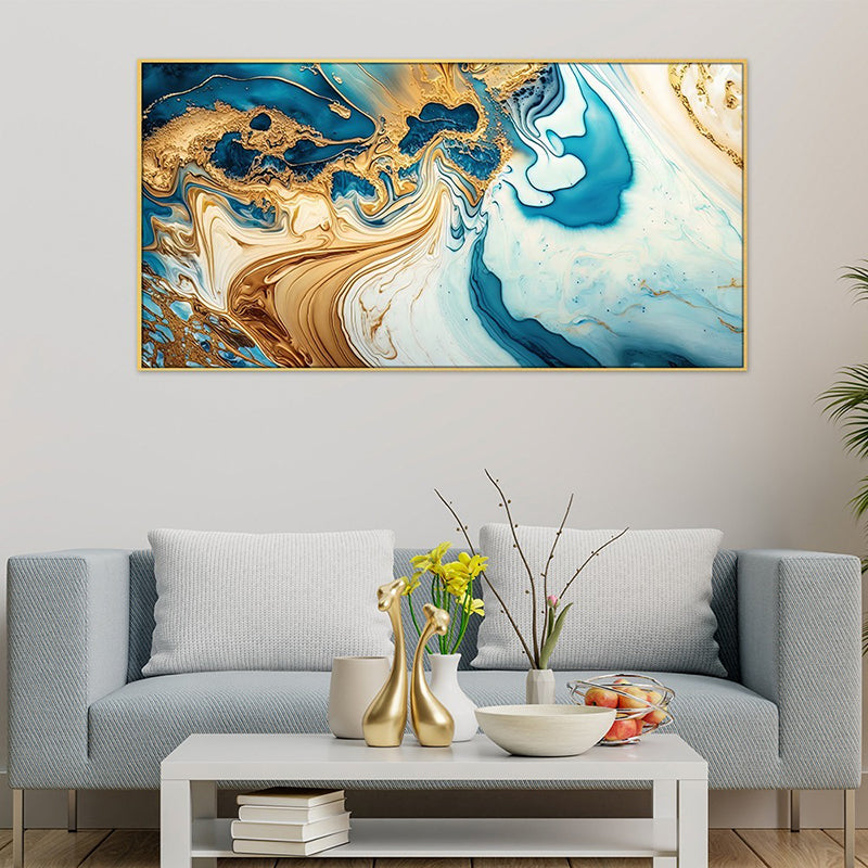 Oil Spill Swirls Canvas Wall Painting