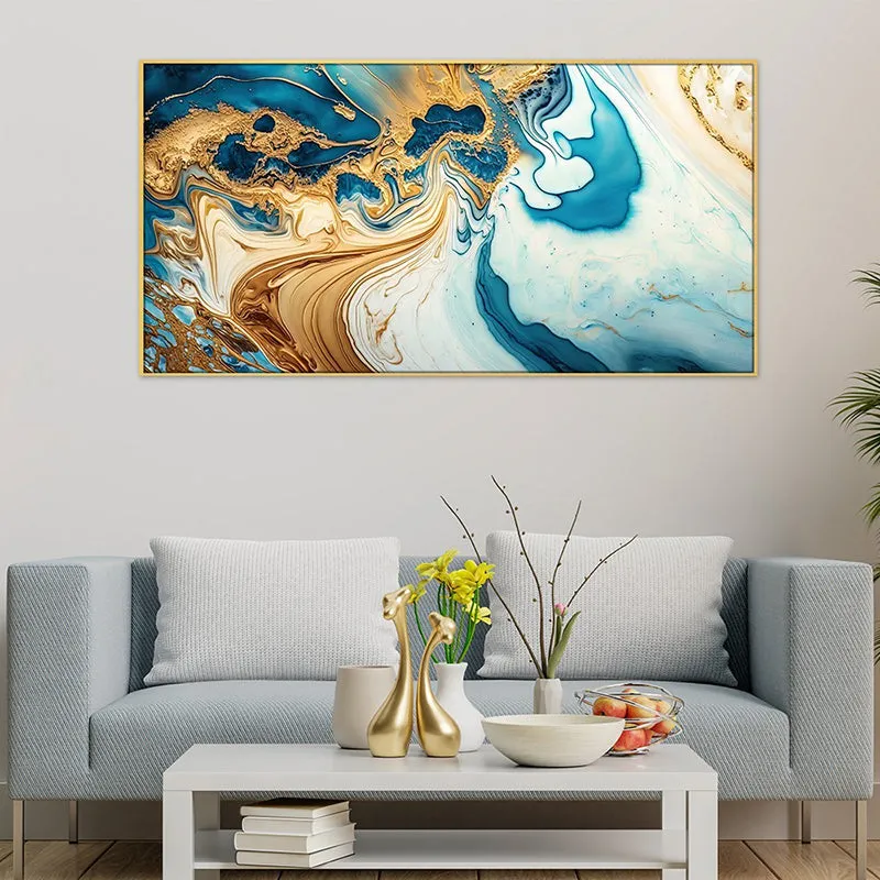 Oil Spill Swirls Canvas Wall Painting media 1