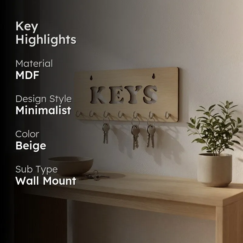 KeyJoy MDF Hooks & Key Holders media 2