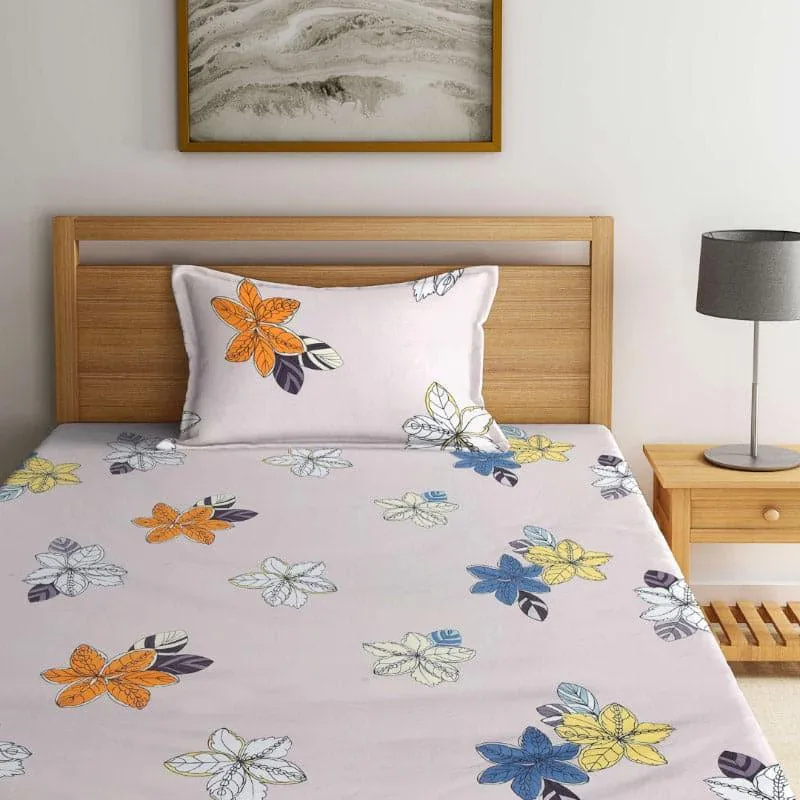 Gloria Floral Bedsheet - 150 GSM media 1