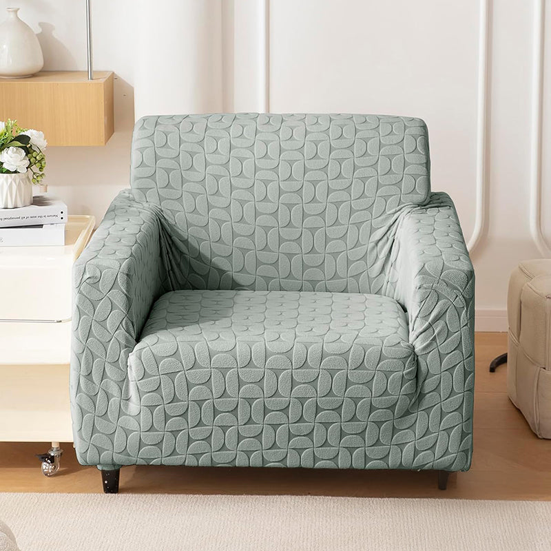 Urbana Jacquard Sofa Cover - Stone Grey media 3