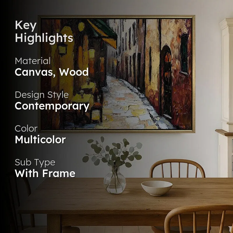 Noctara Canvas Wall Painting With Frame media 2