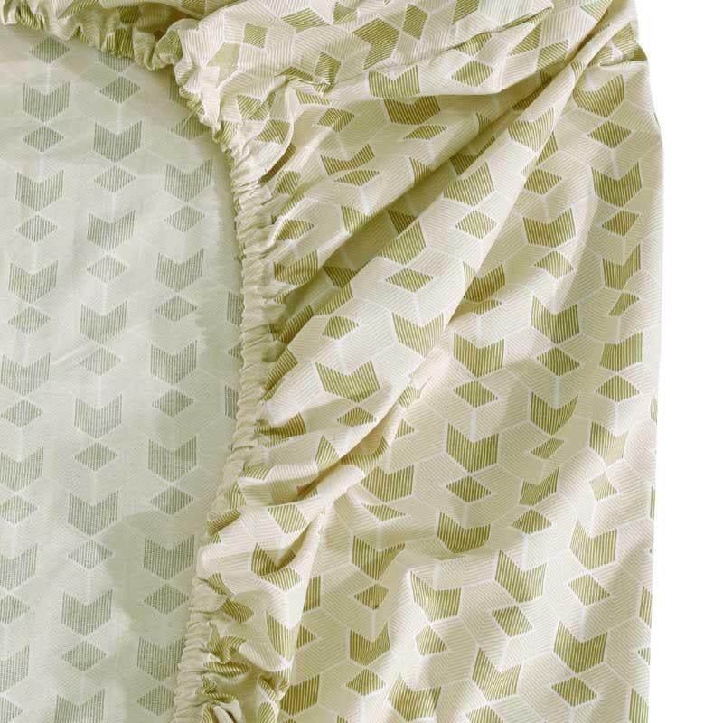 Miniature Mosaic - Green Microfiber Bedsheet - 300 GSM media 5