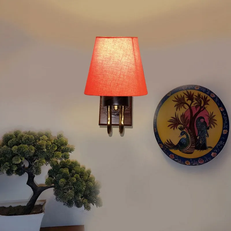 Gilded Arch Decorative Cotton Wall Lamp - Orange media 4