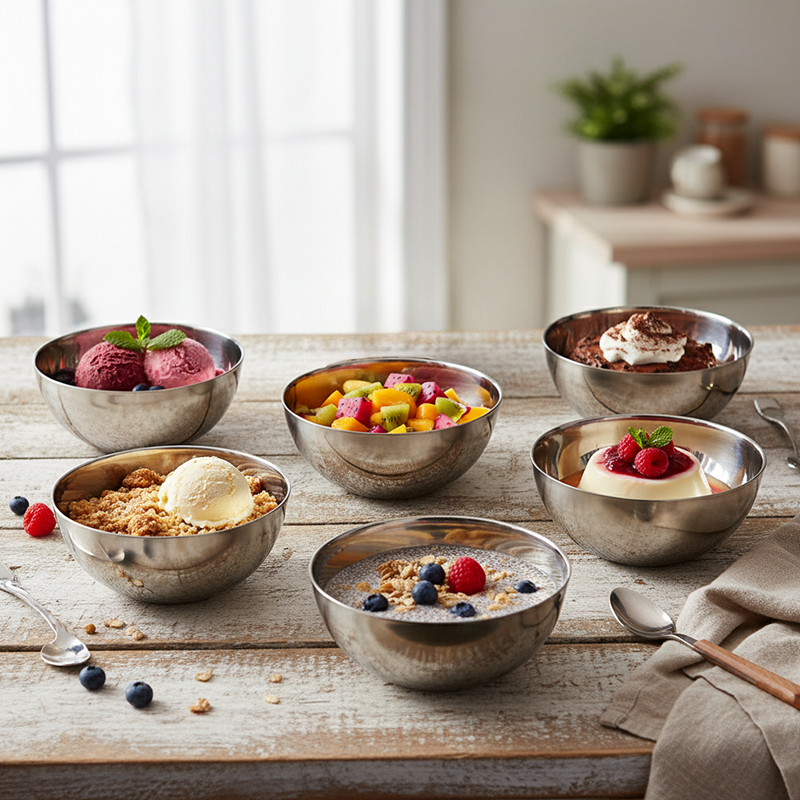 Kraft Flowra Zorven Desert Bowls (240 mL Each) - Set Of Six