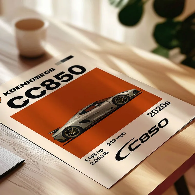 Koenigsegg CC850 Wall Poster media 4