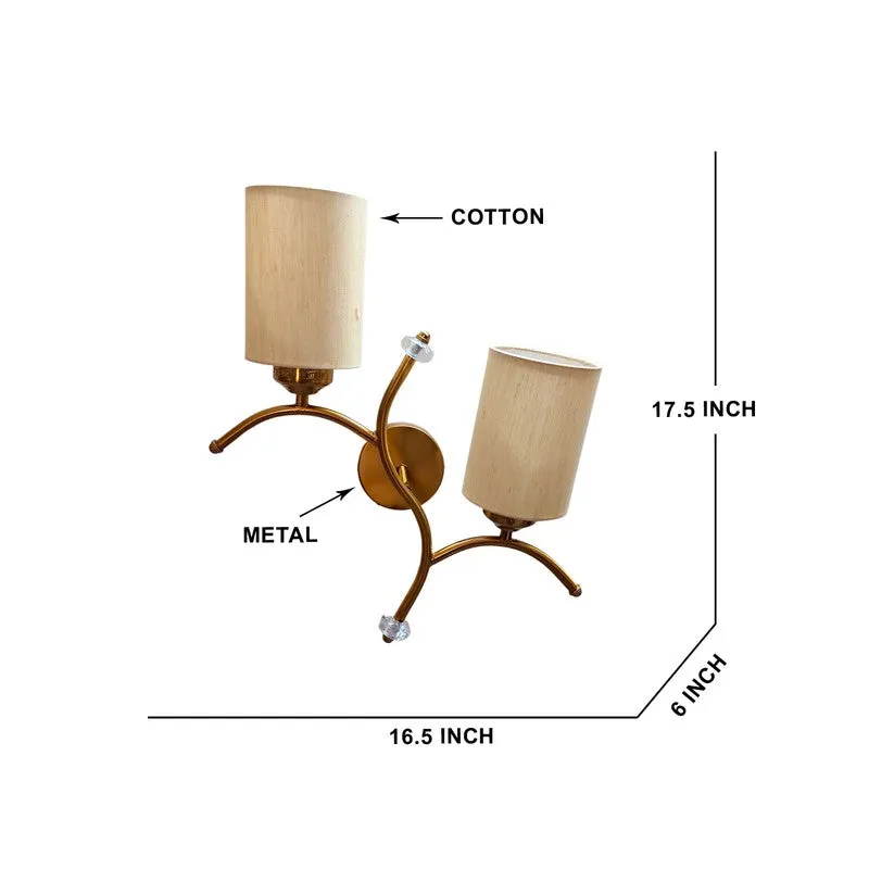 LumiBranch Dual Cotton Wall Lamp - Beige media 7