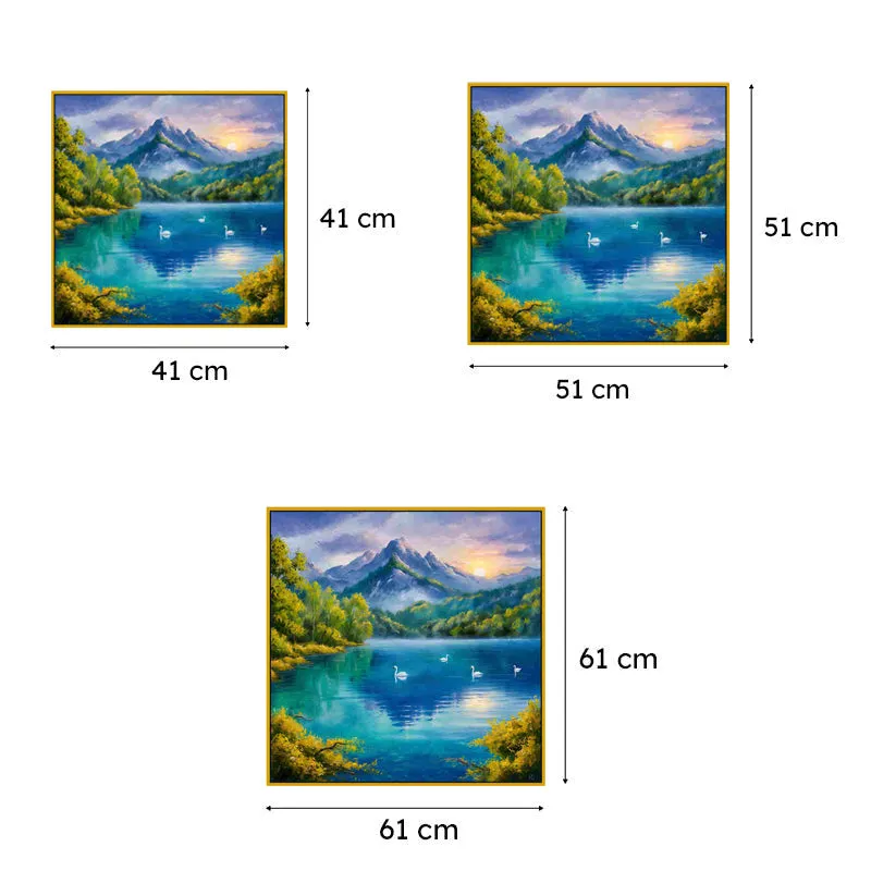 Serenity Of Water Canvas Wall Art With Frame media 6