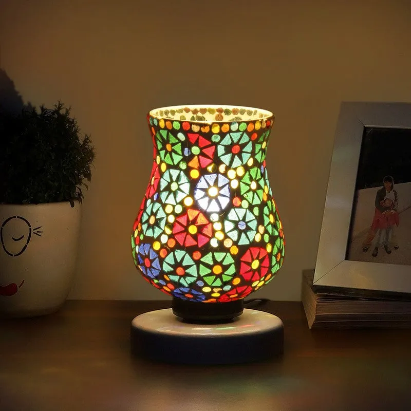Illumea Mosaic Glass Table Lamp - Multicolor media 1