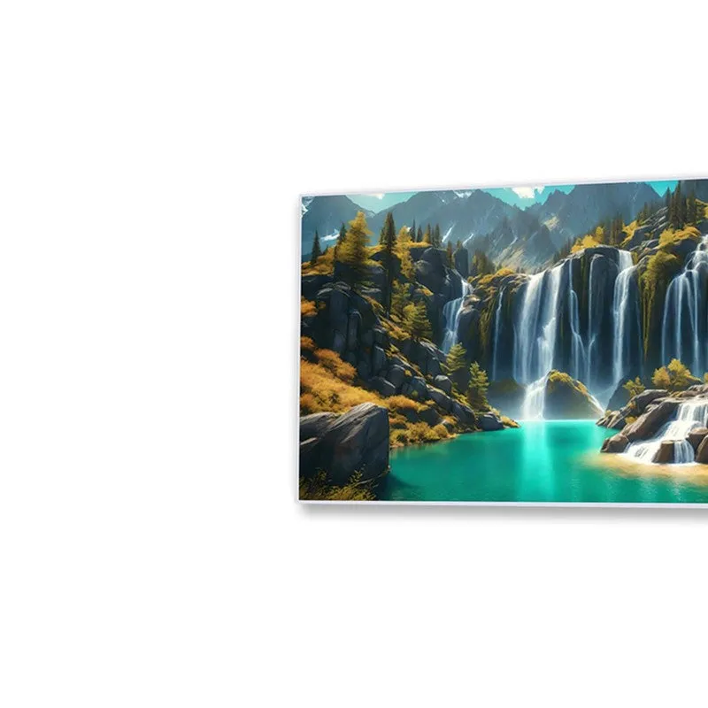 Tranquil Waterscape Canvas Wall Painting With Frame media 5