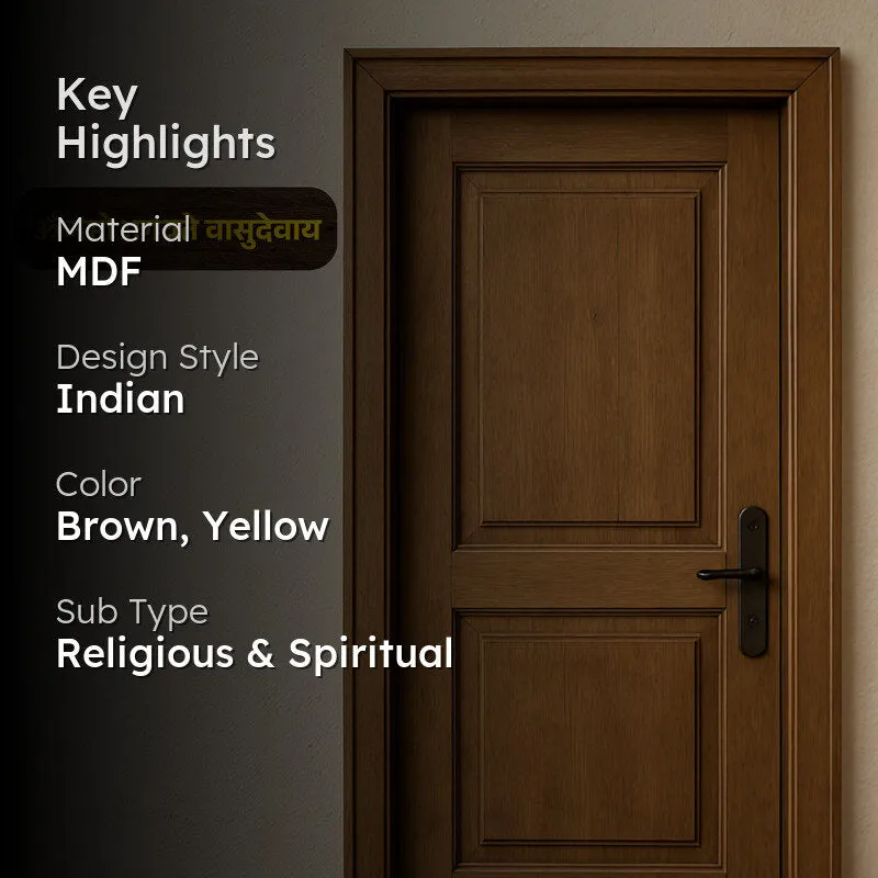 Om Namo Bhagavathe Vasudevaya MDF Wall Accent media 2
