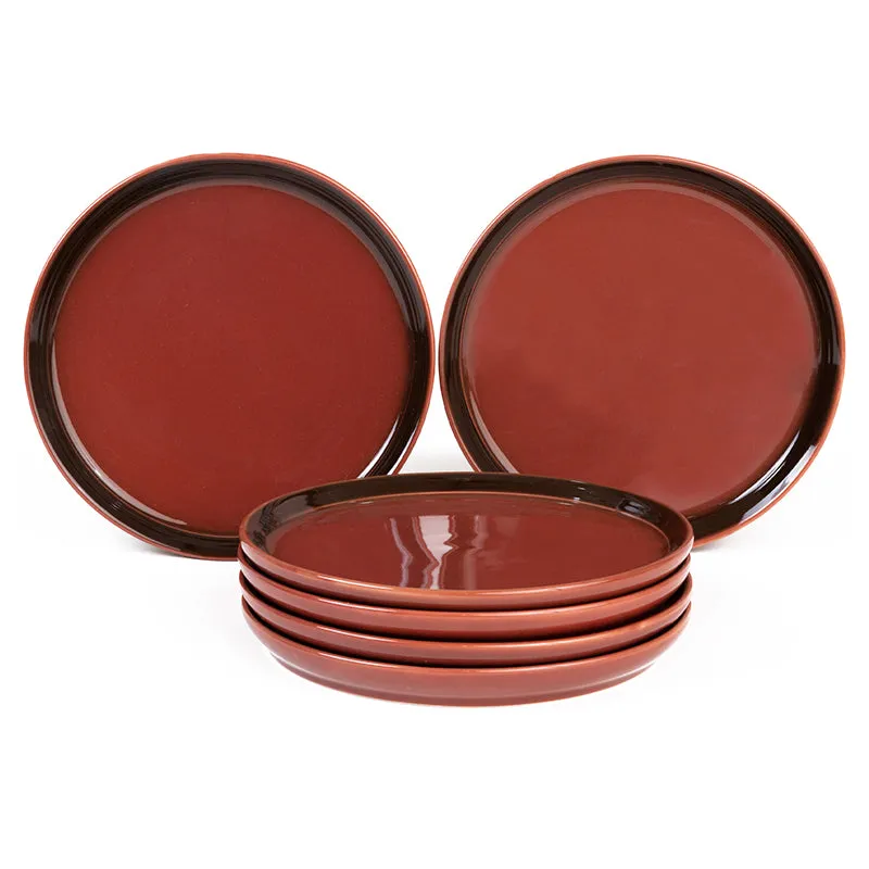 Caspian Porcelain Dinner Plate (Brown) - Set Of Six media 6