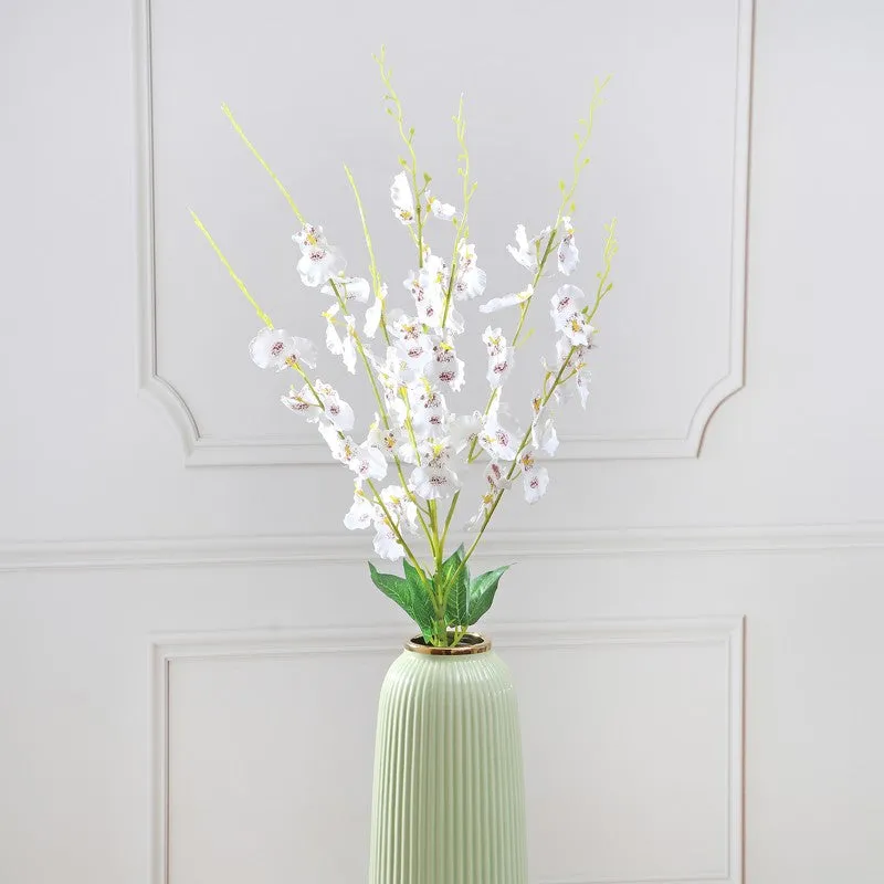 Cross Orchid Artificial Flowers - White media 4