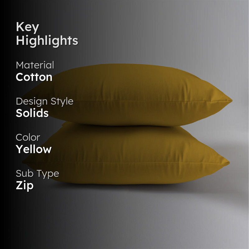 Brady Square Sofa Cushion (Mustard Yellow) - Set Of Two media 2