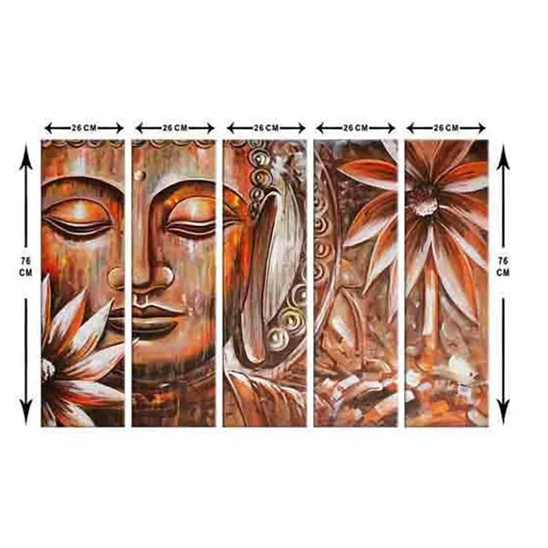 Blissful Buddha Wall Art - Five Piece Set media 8