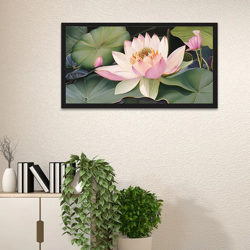 Water Lilly Canvas Wall Painting media 6