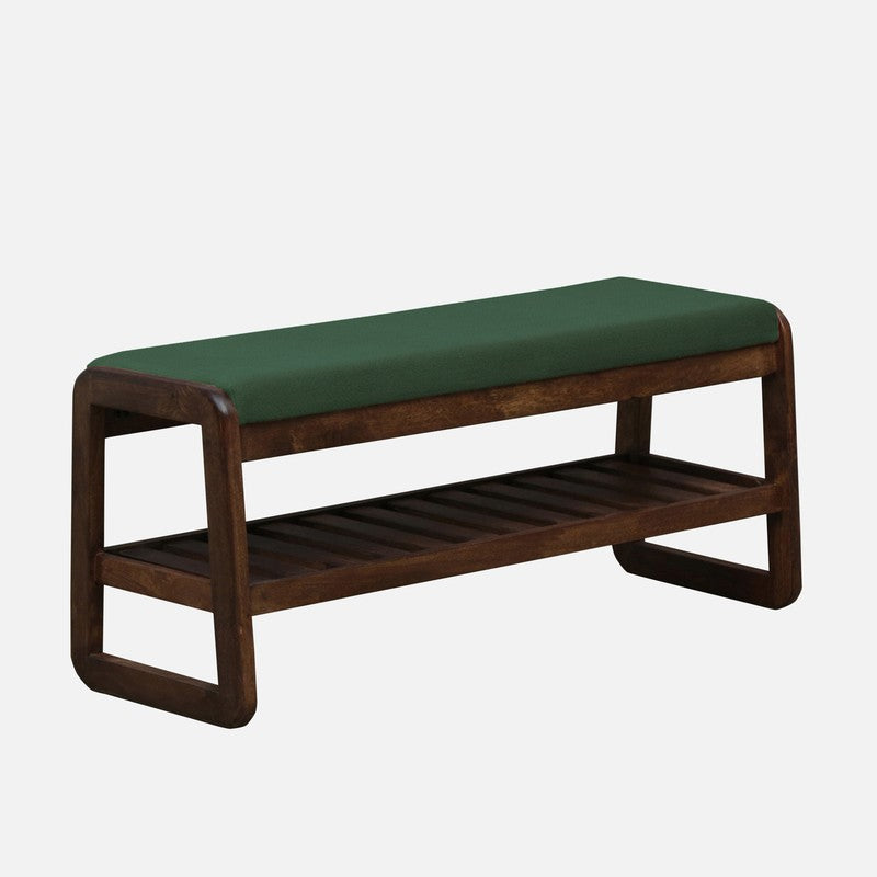 Tread Mango Wood Shoe Rack - Green media 4