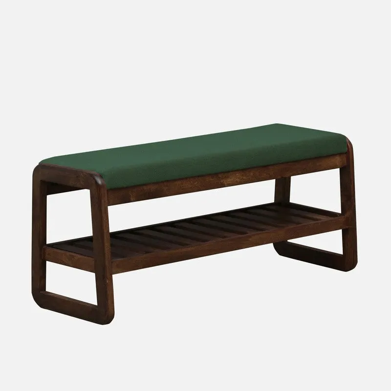 Tread Mango Wood Shoe Rack - Green media 4