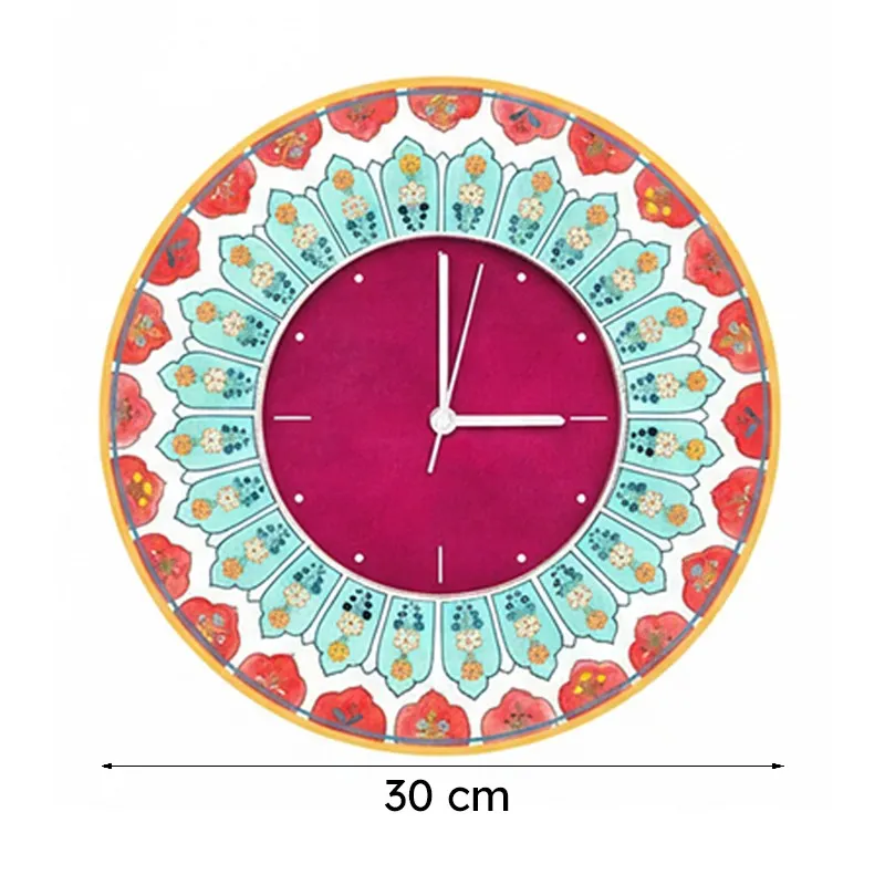 Ethnic Vena Handpainted Wall Clock media 8
