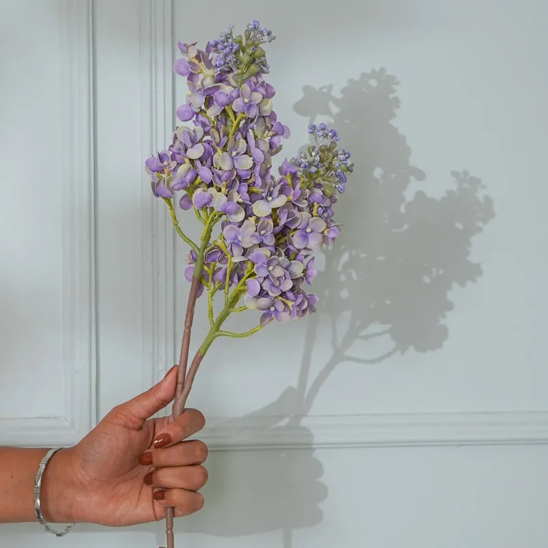 Faux Silicon Lilac Lavender Flower Stick (Lilac) - 25 CM media 3