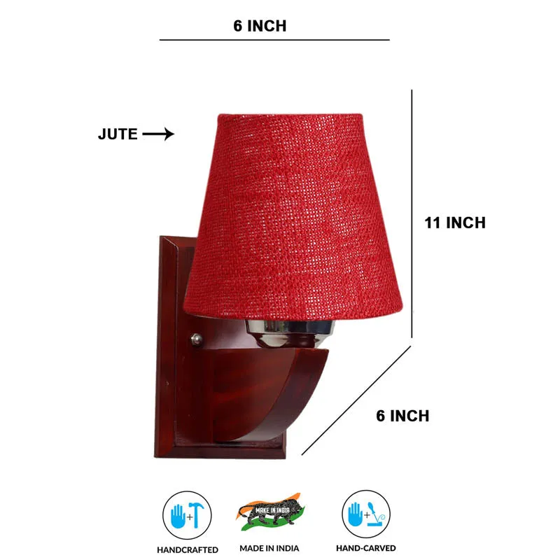 Berry Conical Wooden Wall Lamp media 7