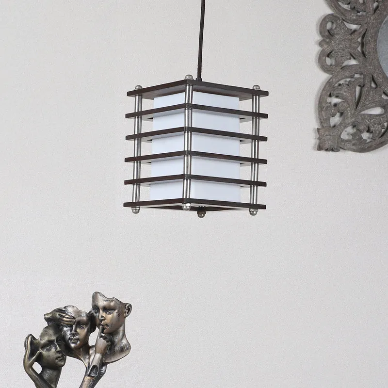 Grylla Wooden Ceiling Lamp - Square media 3