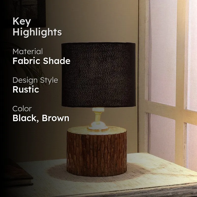 Blace Dori Fabric Table Lamp - Black,Brown media 2