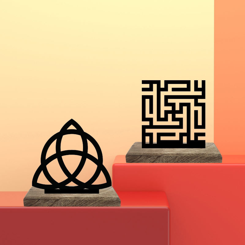 Sacred Symbolism Showpiece - Set Of Two